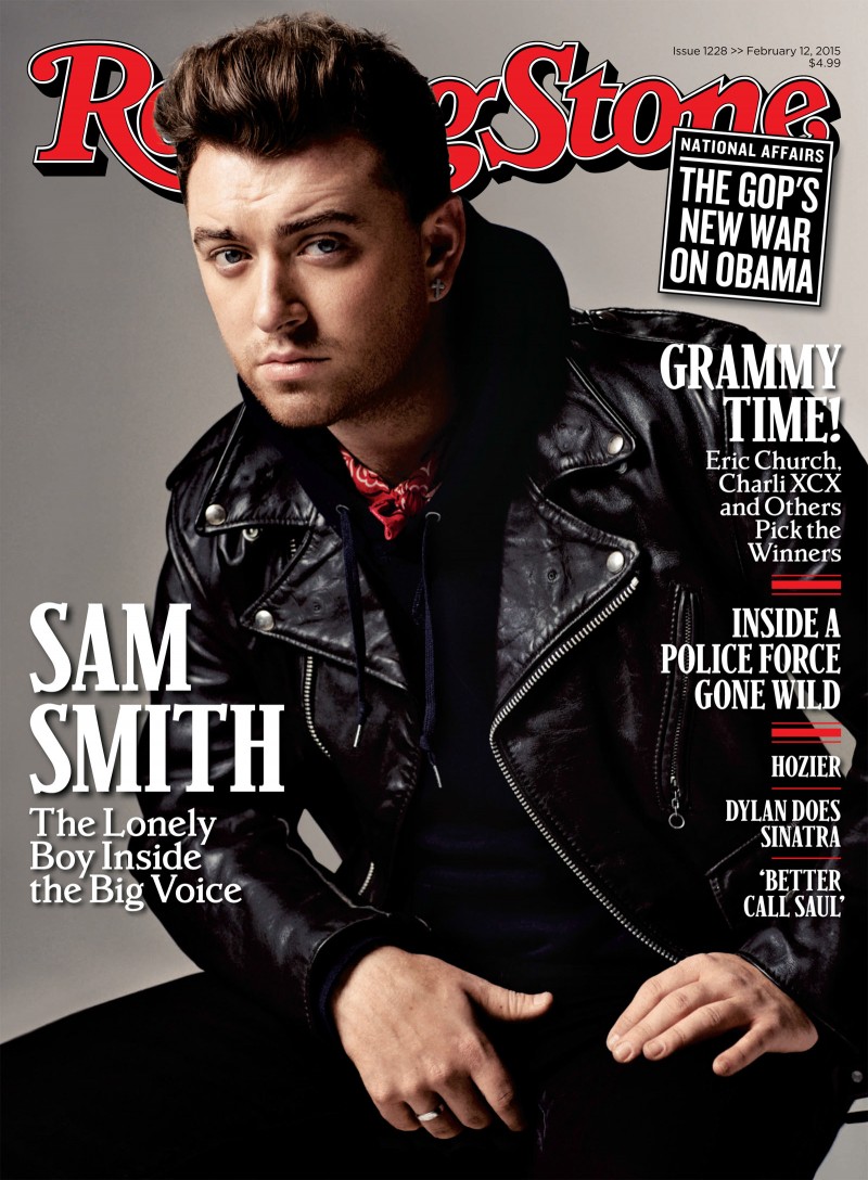 RollingStone febbraio 2015 Copertina Sam Smith 800x1088 Sam Smith Covers Rolling Stone, Confronti Talks Adele