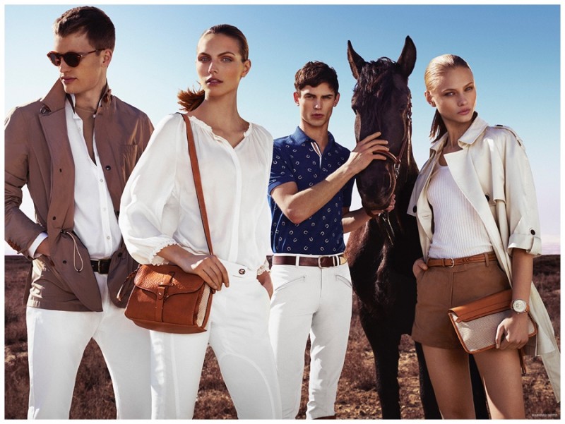 Massimo Dutti Equestrian Spring Summer 2015 Campaign 003 800x601 Massimo Dutti Revisits Equestrian Styles