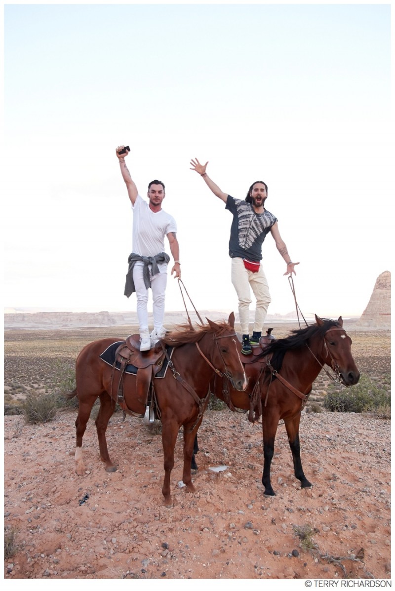 jared shannon leto ride horses with terry richardson